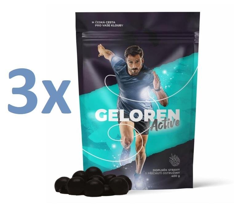 Geloren Active ostružina kloubní výživa 400 g 3 x 90 želé